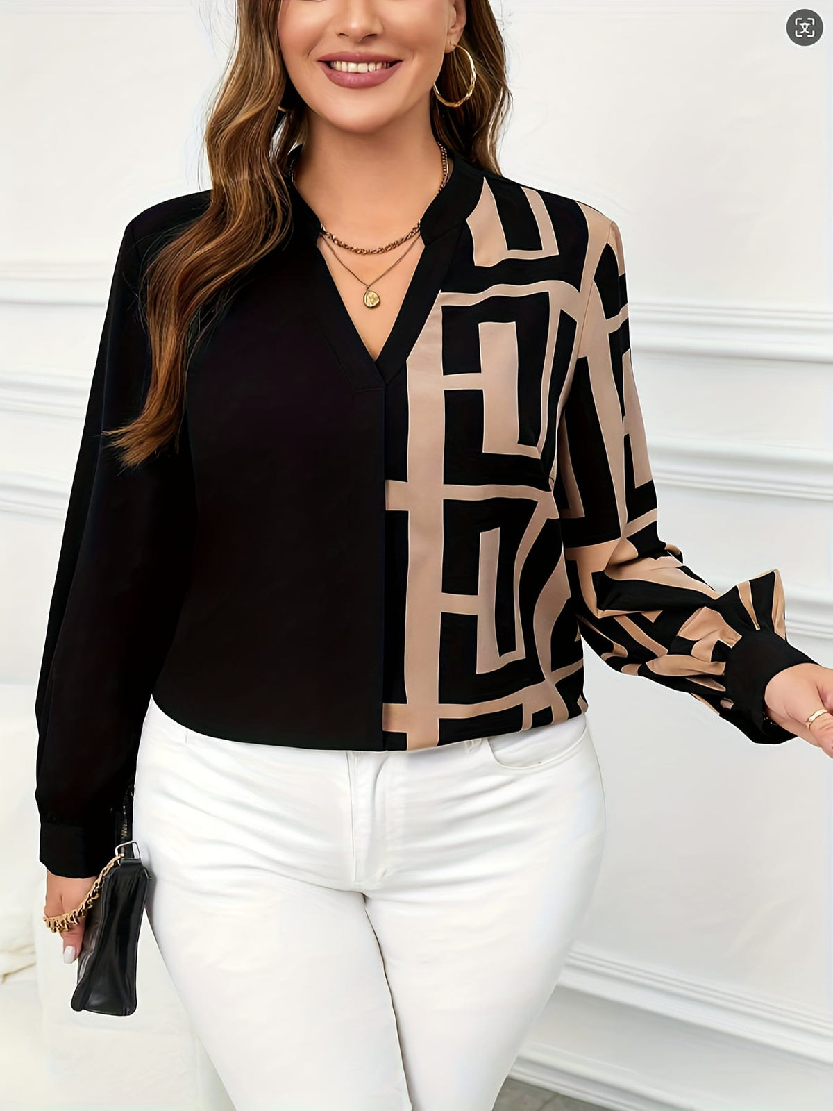 KissICON Plus Size, Plus Size Women's Shirt, New Spring/Autumn Long Sleeve Blouse for Ladies