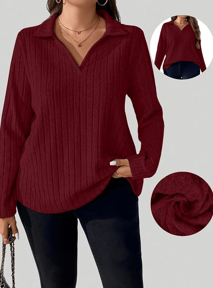 jkthpu-45 Plus Size, Plus Size Women's Solid Color Long