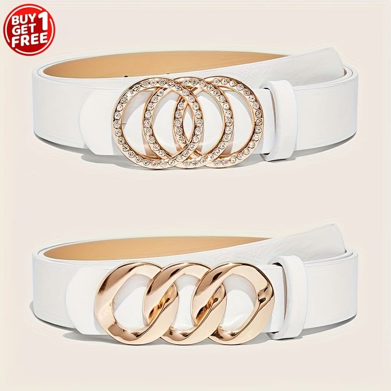 jkthpu-45 Plus Size Rhinestone Belt Set Style for 95125cm Waist
