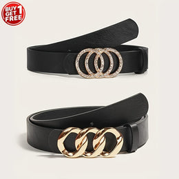 jkthpu-45 Plus Size Rhinestone Belt Set Style for 95125cm Waist