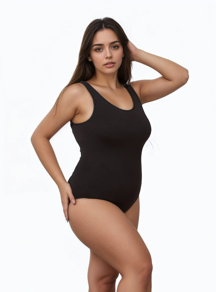 jkthpu-45 Plus Size Seamless Bodysuit for Women Tummy Control
