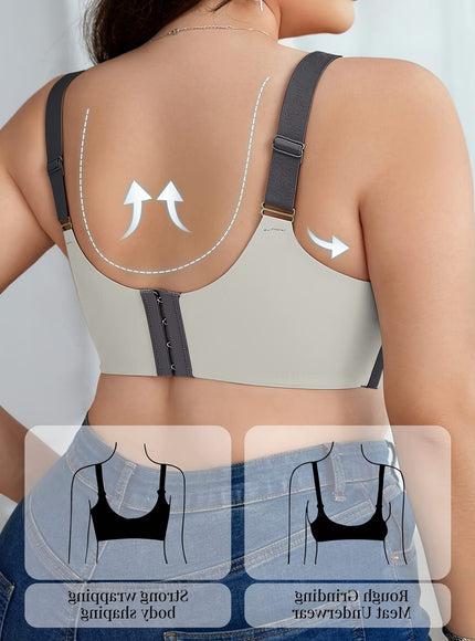 KissICON Plus-size Seamless Wireless Bra – Designed Featuring Lift
