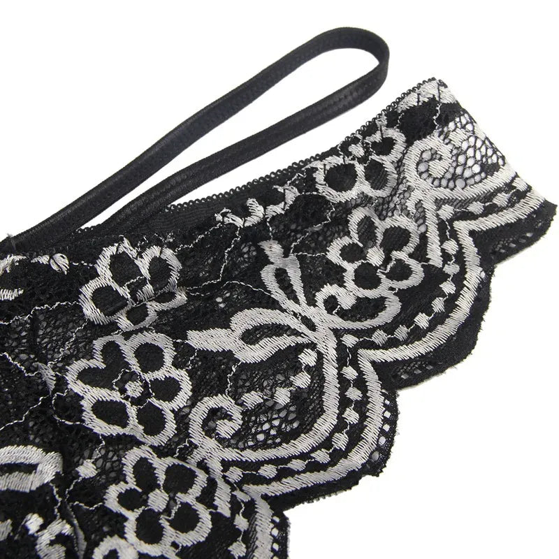 KissICON plus size sexy lingerie lace cross band embroidery decoration sexy bra panties lingerie set wholesale from M-5XL
