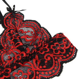 KissICON plus size sexy lingerie lace cross band embroidery decoration sexy bra panties lingerie set wholesale from M-5XL