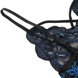 KissICON plus size sexy lingerie lace cross band embroidery decoration sexy bra panties lingerie set wholesale from M-5XL