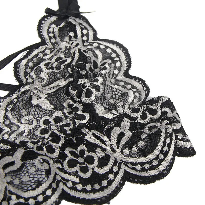 KissICON plus size sexy lingerie lace cross band embroidery decoration sexy bra panties lingerie set wholesale from M-5XL