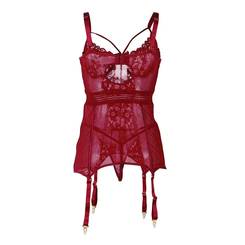 KissICON Plus Size sexy women lingerie sets pajama sets with G-String for woman young ladies from M-5XL