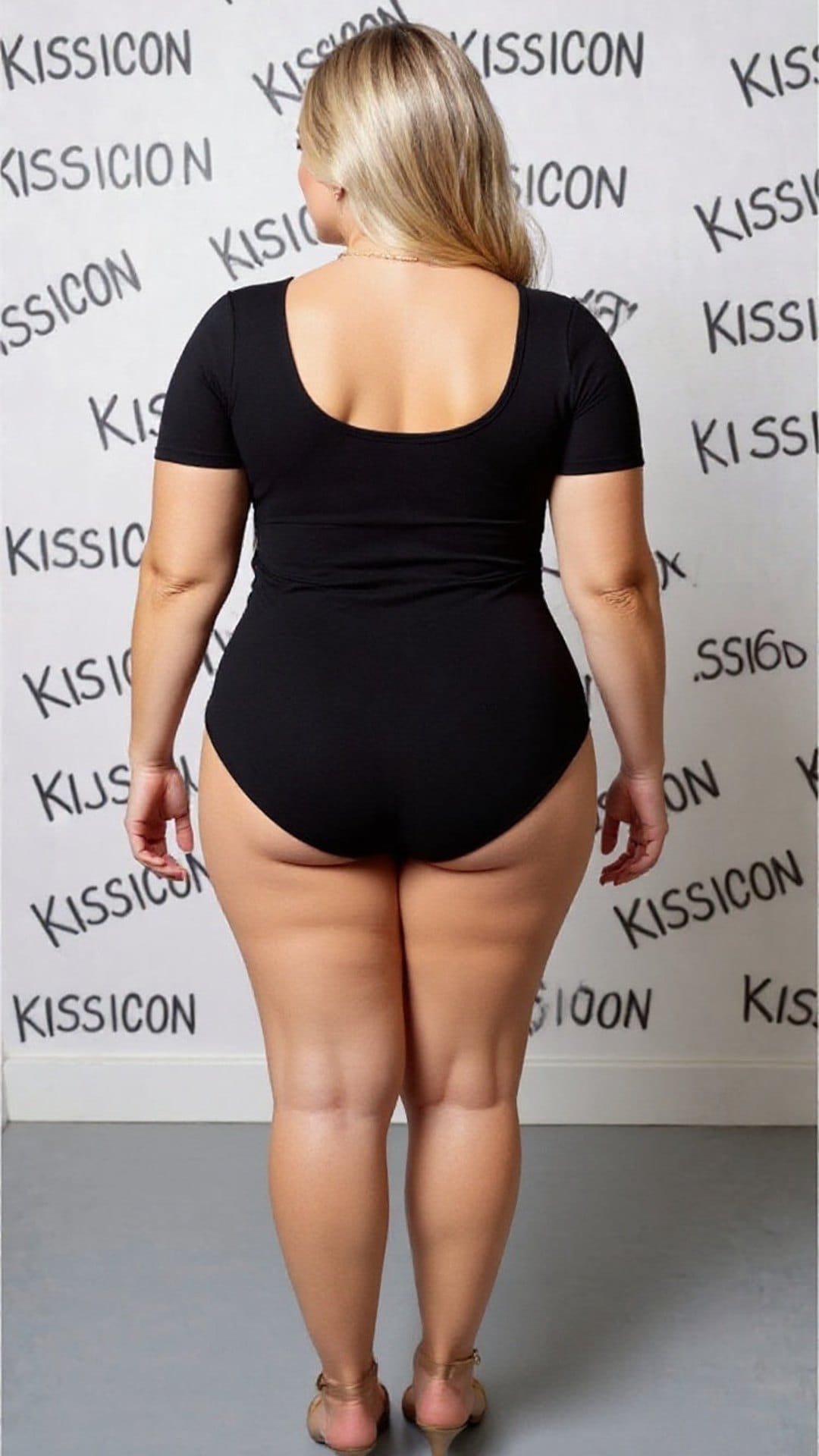 KissICON Plus Size Short Sleeve Bodysuit   Everyday Shaping Essential