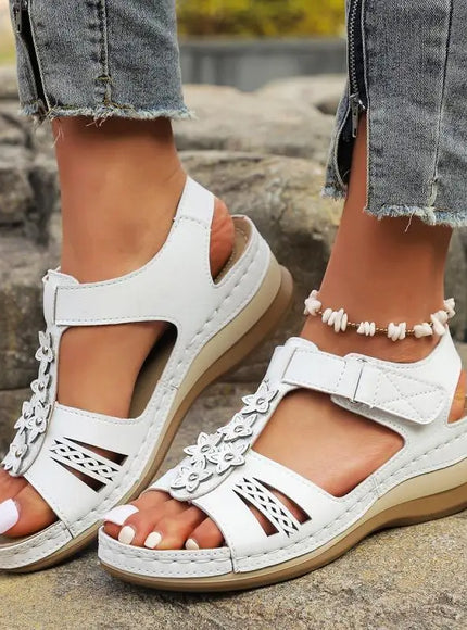 KissICON Plus Size Star Decor Wedges Sandals Women 2025