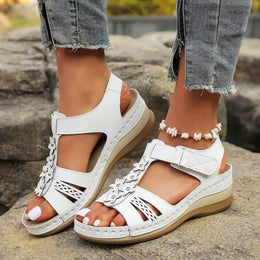 KissICON Plus Size Star Decor Wedges Sandals Women 2025