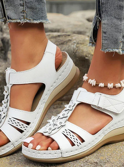 KissICON Plus Size Star Decor Wedges Sandals Women 2025