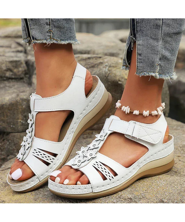 KissICON Plus Size Star Decor Wedges Sandals Women 2025