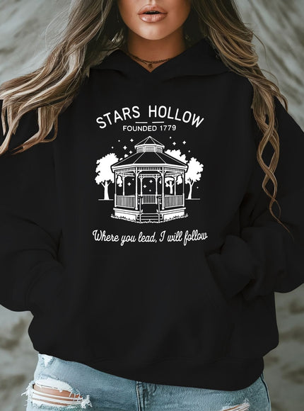 jkthpu-45 [Plus Size Stars Hollow Sweatshirt] Plus Size Stars