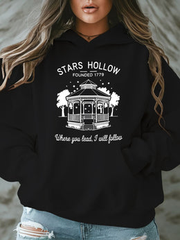 jkthpu-45 [Plus Size Stars Hollow Sweatshirt] Plus Size Stars