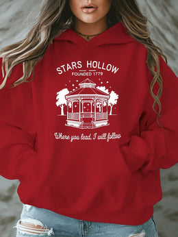 jkthpu-45 [Plus Size Stars Hollow Sweatshirt] Plus Size Stars