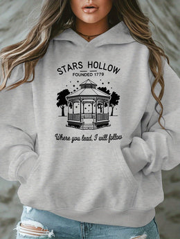 jkthpu-45 [Plus Size Stars Hollow Sweatshirt] Plus Size Stars
