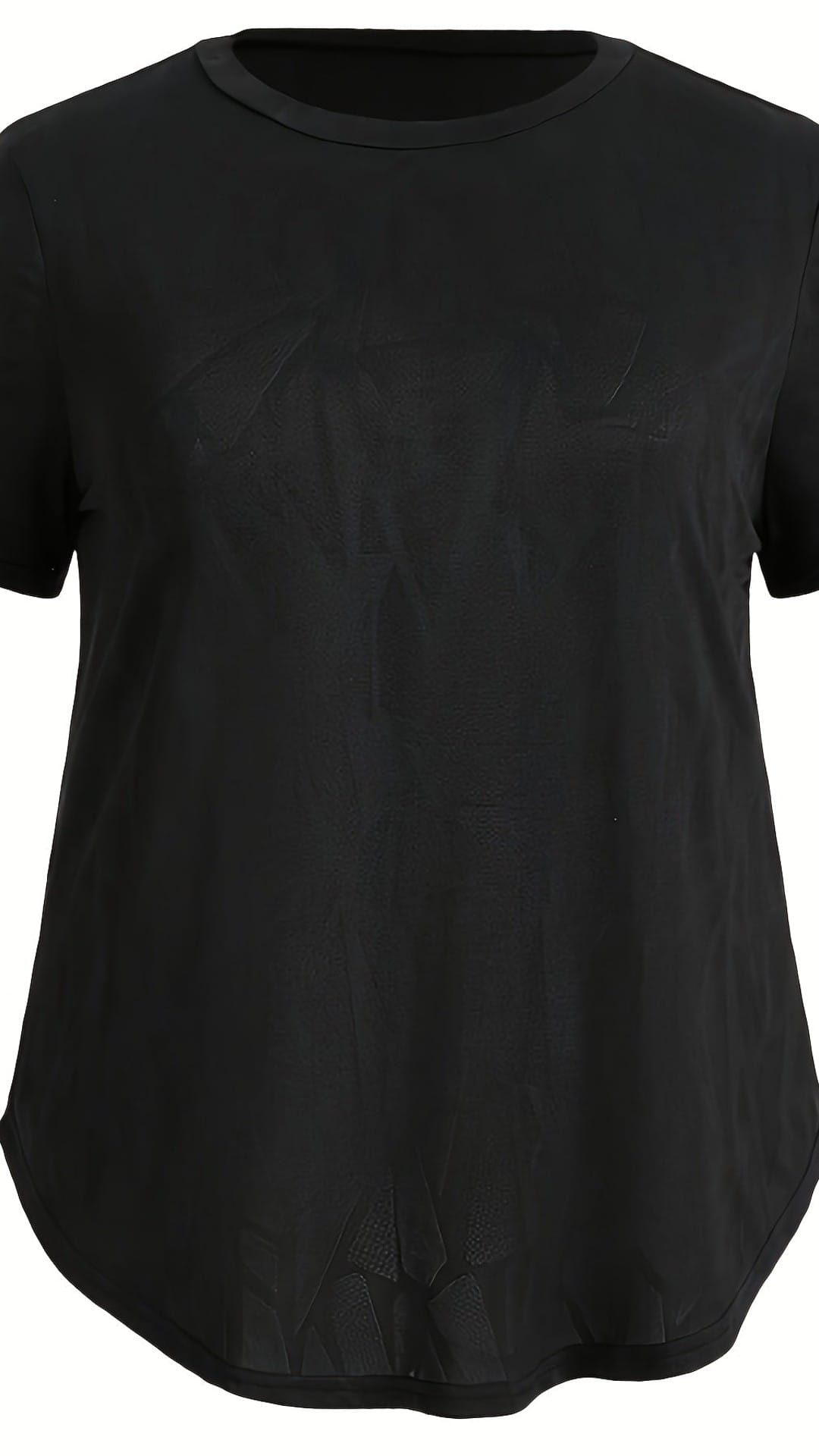 jkthpu-45 Plus Size Stretchy Workout Tee Gym Yoga Everyday Comfort