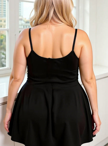 KISSICON Plus Size Summer Halter Dress – Comfortable & Sexy Backless Design