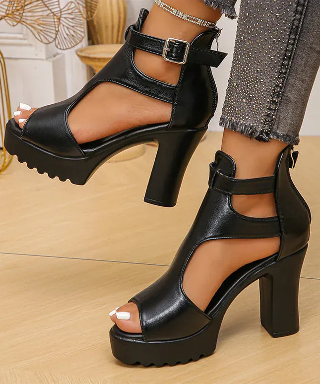 KissICON Plus Size Super High Heels Sandals for Women