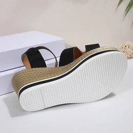 KissICON Plus Size Thick Sole Chunky Platform Shoes Ankle