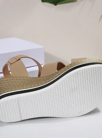 KissICON Plus Size Thick Sole Chunky Platform Shoes Ankle