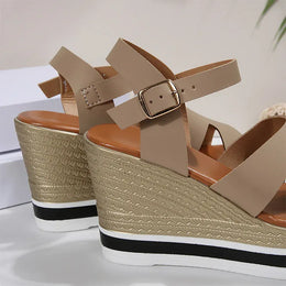 KissICON Plus Size Thick Sole Chunky Platform Shoes Ankle