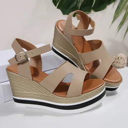 KissICON Plus Size Thick Sole Chunky Platform Shoes Ankle