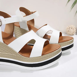 KissICON Plus Size Thick Sole Chunky Platform Shoes Ankle
