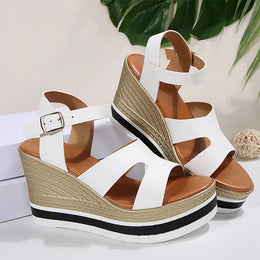 KissICON Plus Size Thick Sole Chunky Platform Shoes Ankle