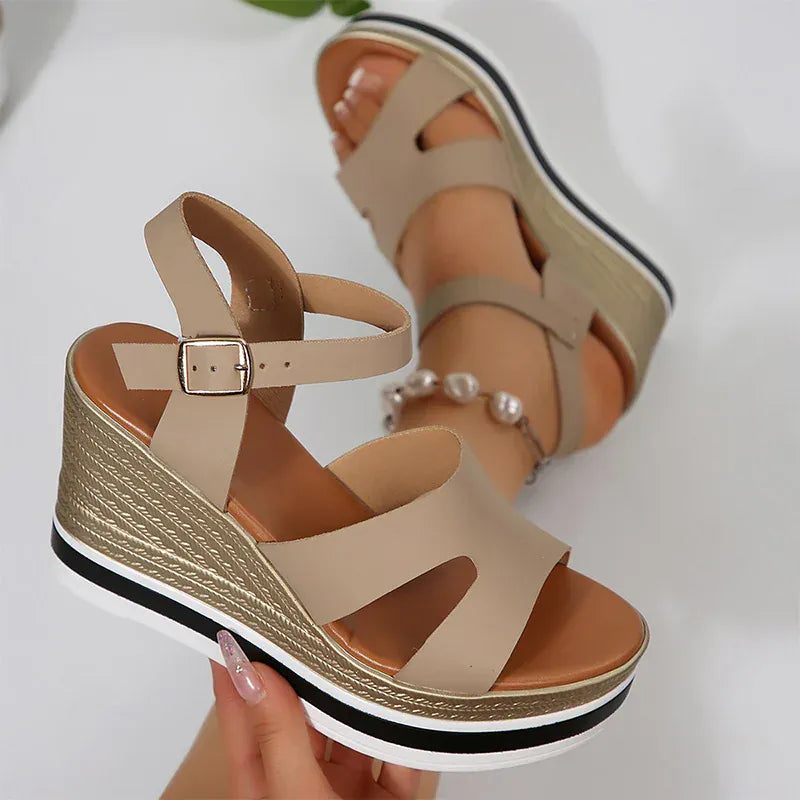 KissICON Plus Size Thick Sole Chunky Platform Shoes Ankle
