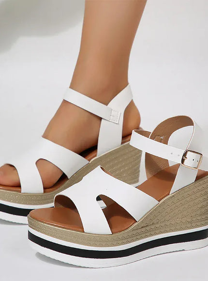 KissICON Plus Size Thick Sole Chunky Platform Shoes Ankle