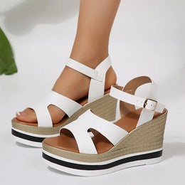 KissICON Plus Size Thick Sole Chunky Platform Shoes Ankle