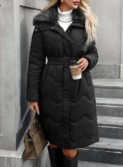 jkthpu-45 Plus Size Thickened Warm Fashion Coat – Autumn & Winter Fall Jacket