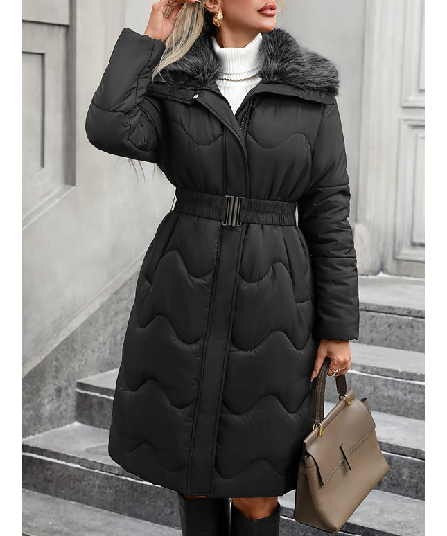 jkthpu-45 Plus Size Thickened Warm Fashion Coat – Autumn & Winter Fall Jacket