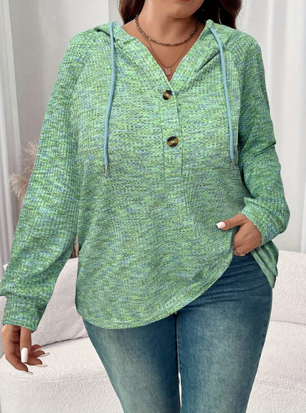 jkthpu-45 Plus Size Tie Dye Hooded Pullover Sweatshirt – Drawstring Oversized Hoodie