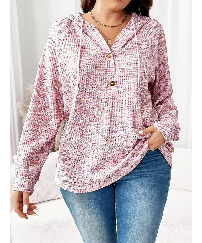 jkthpu-45 Plus Size Tie Dye Hooded Pullover Sweatshirt – Drawstring Oversized Hoodie