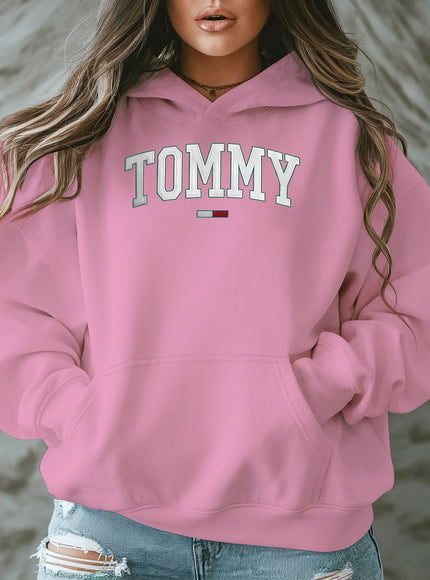 jkthpu-45 Plus Size - TOMMY Women'S Plus-Size Casual Hooded