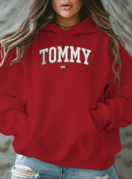 jkthpu-45 Plus Size - TOMMY Women'S Plus-Size Casual Hooded