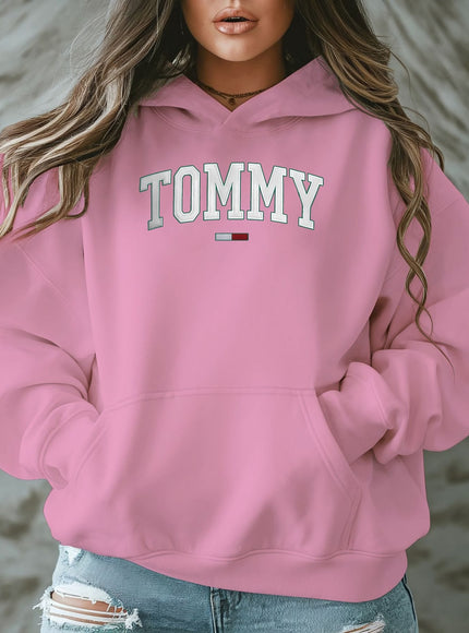 jkthpu-45 Plus Size - TOMMY Women'S Plus-Size Casual Hooded