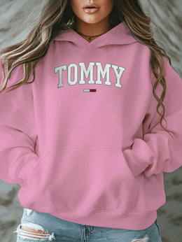 jkthpu-45 Plus Size - TOMMY Women'S Plus-Size Casual Hooded