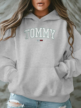 jkthpu-45 Plus Size - TOMMY Women'S Plus-Size Casual Hooded