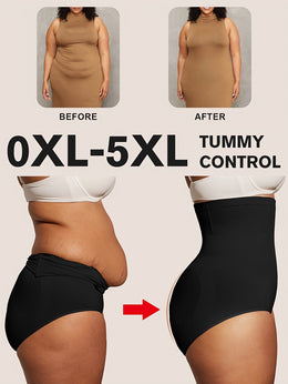 jkthpu-45 Plus Size Tummy Control Butt Lift Shaping Panties