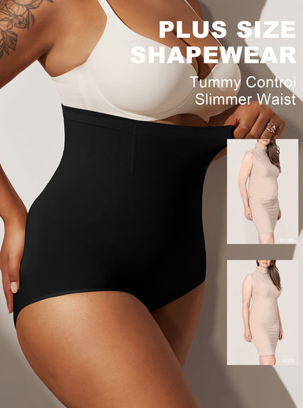 jkthpu-45 Plus Size Tummy Control Butt Lift Shaping Panties