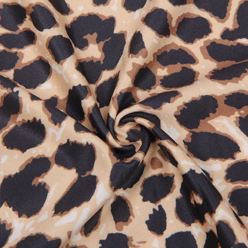 KissICON Plus Size Women Pajama Hot Wild Leopard Long Robe Nightgowns Erotic Sleepwear Sexy Adult  Night Dress Lingerie M-5XL