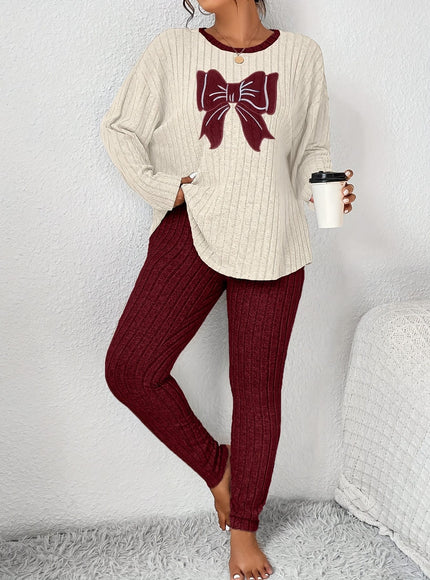 jkthpu-45 Plus Size Women'S Bow Embroidered Loose Top Slim