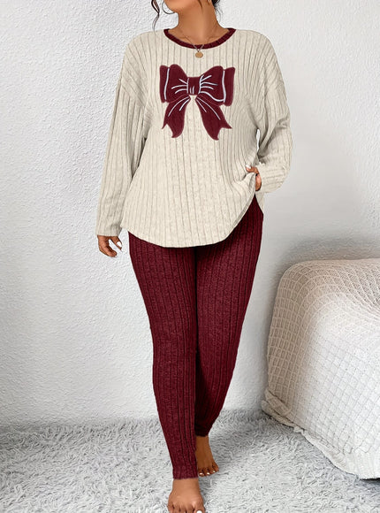 jkthpu-45 Plus Size Women'S Bow Embroidered Loose Top Slim