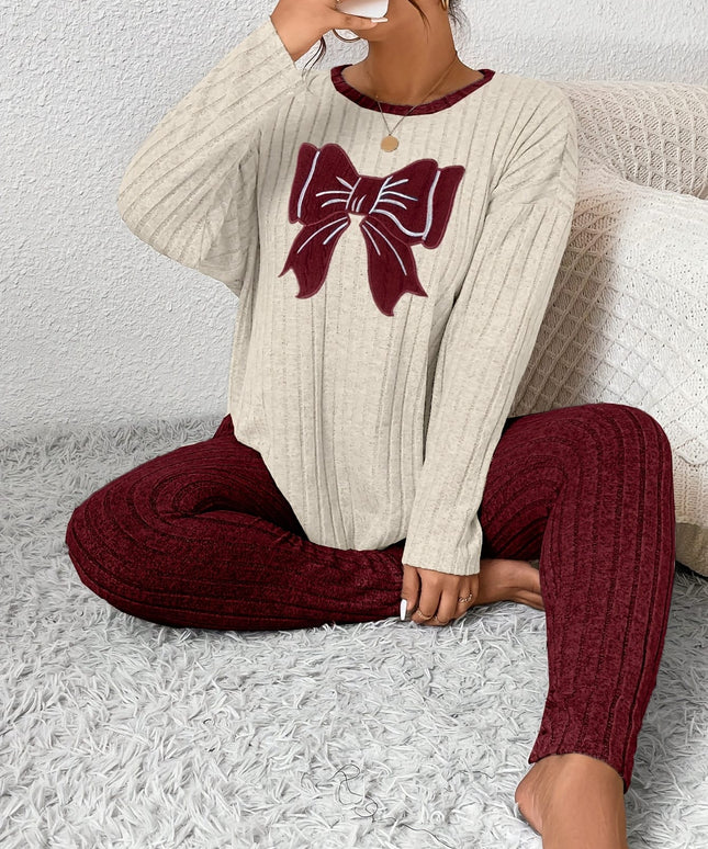 jkthpu-45 Plus Size Women'S Bow Embroidered Loose Top Slim