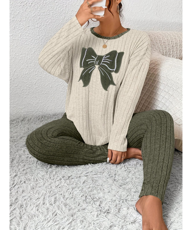jkthpu-45 Plus Size Women'S Bow Embroidered Loose Top Slim