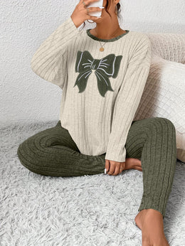 jkthpu-45 Plus Size Women'S Bow Embroidered Loose Top Slim