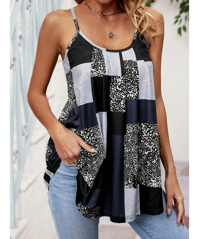 jkthpu-45 Plus Size Women'S Cami Top - Sleeveless &